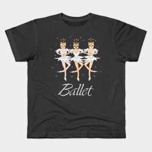 Three ballerina cats Kids T-Shirt